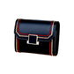 Snap Button Rfid Leather Wallet - Compact Design - Light Purple