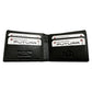 Futura Mens RFID Leather Fold Over Wallet w/ Gift Box - Black