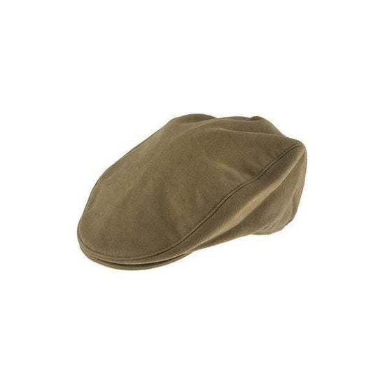 Dents Mens Moleskin Flat Cotton Cap Ivy Hat - Camel - Large