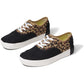 TOMS Womens Casual Canvas Shoes Sneakers Flats Low Cut - Black/Leopard - US Women 6