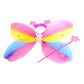 Girls Kids Angel Fairy Butterfly Wing Princess Party Costume Prop - Rainbow