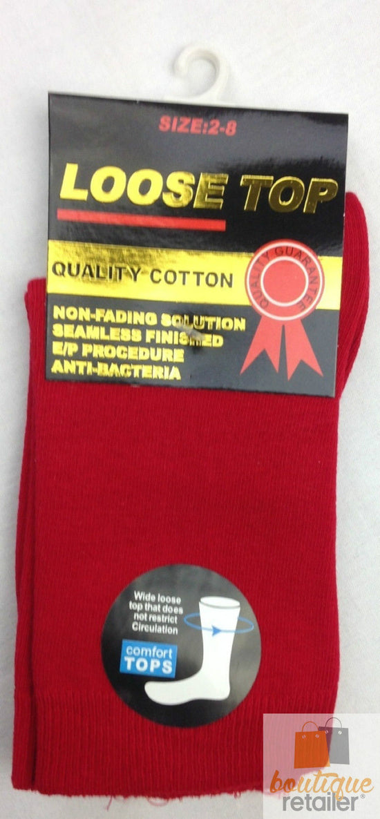 10x Pairs COTTON Rich LOOSE TOP SOCKS Medical Circulation Diabetic Comfort BULK -  -