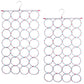 2x 24 Hole Scarf Hanger Holder Storage Tie Belt Scarf Organiser Space Saver