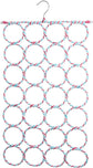 2x 24 Hole Scarf Hanger Holder Storage Tie Belt Scarf Organiser Space Saver