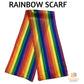 GAY PRIDE RAINBOW SCARF Wrap Holiday Parade Gift Lesbian LGBT