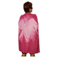 MEDIUM CAPE Kids Childrens Party Costume Vampire Halloween Coat School Team - Hot Pink