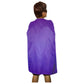 MEDIUM CAPE Kids Childrens Party Costume Vampire Halloween Coat School Team - Purple