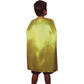 MEDIUM CAPE Kids Childrens Party Costume Vampire Halloween Coat School Team - Yellow