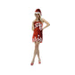Womens Merry Christmas Sequin Dress Costume Xmas Party