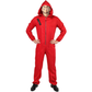 Salvador Dali La Casa De Papel Money Heist Red Jumpsuit Mask Costume Hoodie - L/XL (175cm - 185cm)