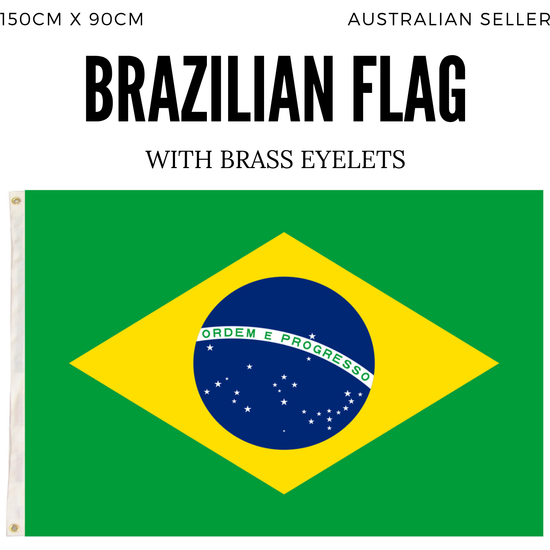 Brazil Country Flag Heavy Duty Brasil World Cup Brazilian  - 150cm x 90cm