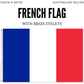 2x France Country Flags French Heavy Duty - 150cm x 90cm