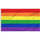 DELUXE RAINBOW GAY PRIDE FLAG Outdoor Banner 150x90cm 3x5ft with Metal Eyelets