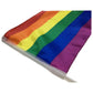 RAINBOW CAR FLAG w Window Clip Flags Australia Day 30cm x 45cm LGBT Gay Pride