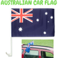 1x AUSTRALIA CAR FLAG with Window Clip Flags Australia Day 30cm x 45cm