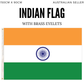 2x India Country Flags Indian Heavy Duty National Cricket Diwali Divali - 150cm x 90cm