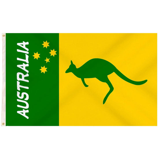 Australian Green and Yellow Flag – 90x150cm, Vibrant Patriotic Design