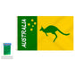 Australian Green and Yellow Flag – 90x150cm, Vibrant Patriotic Design