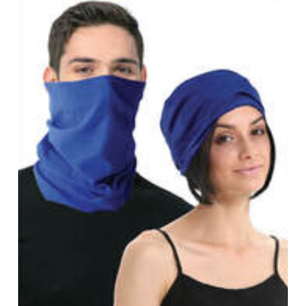 Seamless Tube Bandana Head Scarf Face Cover Mask Gaiter Ski Snow - Plain Colours - Royal Blue