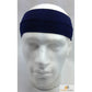 PLAIN HEADBAND Elastic Stretch Sports Yoga Hair Band Unisex 8cm Wide Wrap - Navy Blue