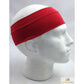 PLAIN HEADBAND Elastic Stretch Sports Yoga Hair Band Unisex 8cm Wide Wrap - Red