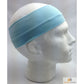 PLAIN HEADBAND Elastic Stretch Sports Yoga Hair Band Unisex 8cm Wide Wrap - Sky Blue