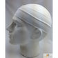 PLAIN HEADBAND Elastic Stretch Sports Yoga Hair Band Unisex 8cm Wide Wrap - White