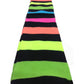 RAINBOW LEG WARMERS Party Costume Fine Stretch Ladies Girls Fancy Dress - Rainbow with Black Stripe