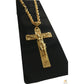 Jesus Christ Metal Necklace Chain Pendant Chain Jewellery Crucifix - Gold