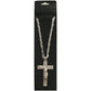 Jesus Christ Metal Necklace Chain Pendant Chain Jewellery Crucifix - Silver