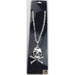 SKULL NECKLACE Pendant Silver Chain Punk Vintage Fashion Gothic Jewelry Retro