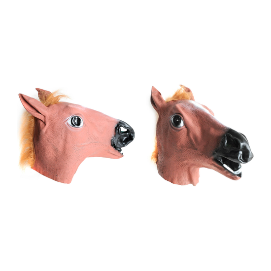 Horse Head Face Mask Halloween Latex Rubber Costume Party