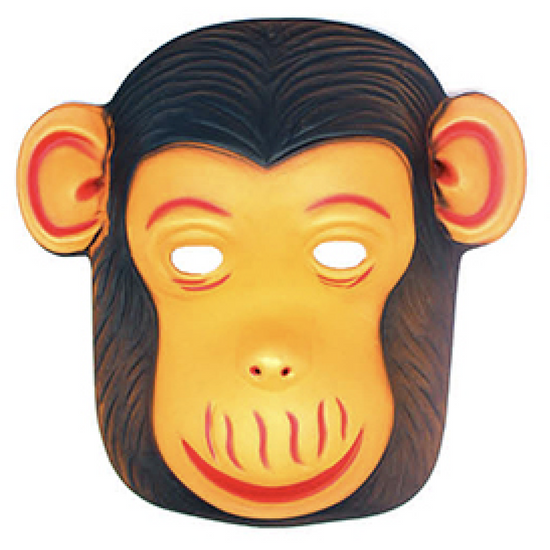 Animal Head Face Mask Halloween Costume Party Toys Adult Kids - Monkey