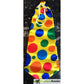 CLOWN TIE Big Jumbo Large Fun Crazy Clowns Costume Bow Dress Circus Party Yellow