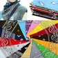 20x BANDANA Paisley 100% COTTON Head Wrap Durag Bandanna Scarf Mask BULK - Assorted Colour Pack