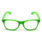 Green Party Glasses with Clear Lenses – Fun 80s Accessory or Costume Glasses