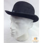 BOWLER HAT Party Costume Derby Fancy Dress Dance Halloween Vintage Cap - Black