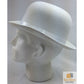 BOWLER HAT Party Costume Derby Fancy Dress Dance Halloween Vintage Cap - White