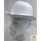 BOWLER HAT Party Costume Derby Fancy Dress Dance Halloween Vintage Cap - White