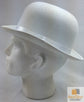 BOWLER HAT Party Vintage Costume Derby Felt Dance Halloween in White