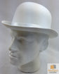 BOWLER HAT Party Vintage Costume Derby Felt Dance Halloween in White
