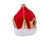 KING HAT Crown Costume Accessory Halloween Prince Party Dress Soft Gold/Red Cap