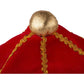 KING HAT Crown Costume Accessory Halloween Prince Party Dress Soft Gold/Red Cap