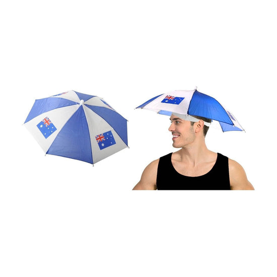 AUSTRALIA UMBRELLA HAT Rain Novelty Cap Costume Outdoor Camping Beach Fishing