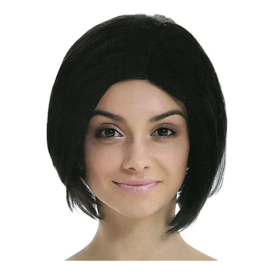 ASSYMETRICAL BOB WIG Funky Trendy Modern Cosplay Wigs Party Costume - Black