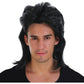 Mullet Wig 80s Party Costume Rock Bogan Punk 70s 90s Hair - Black