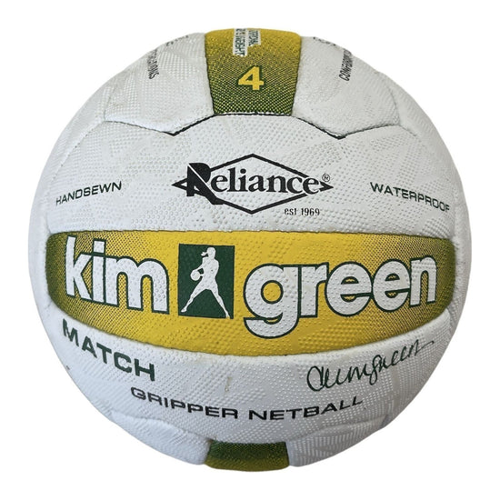 Kim Green Match Gripper Netball Hand Sewn Waterproof Net Ball Official Size 4