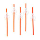 Halloween Party Pumpkin/Skeleton Drinking Straws Festive Spooky Decors - Orange