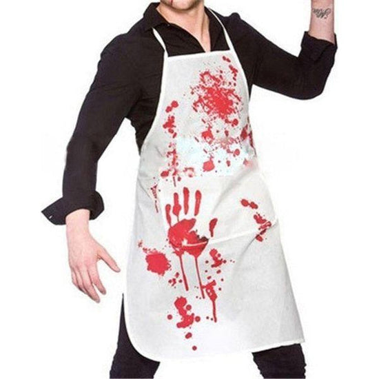 BLOODY APRON Halloween Party Fake Blood Horror Butcher Costume Accessory