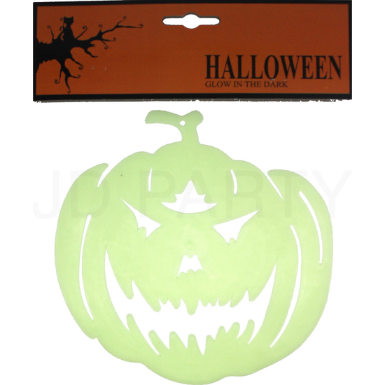 GIANT GLOW IN THE DARK PUMPKIN Halloween Face Party Decoration Decor Jack O Toy